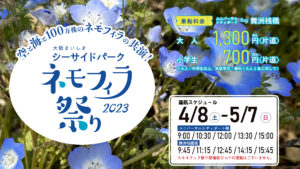 シャトルクルーズで行くネモフィラ祭り2023